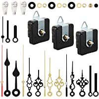 3 Mecanismos de Movimiento Silenciosos de Reloj de Cuarzo con 6 Juegos de Manos Cortas Kit de Motor de Reloj a Pilas…